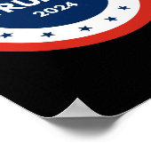 Usa Donald Trump 2024 Poster (Ecke)