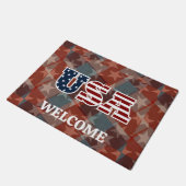 USA Doormat Fußmatte (Schrägansicht)
