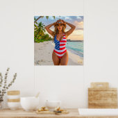 USA Dream Girl 1 Poster (Küche)