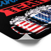 USA Drink Team Drinking Beer Lover Unabhängigkeit Poster (Ecke)