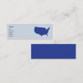 USA - dünn Mini Visitenkarte (Vorne/Hinten)