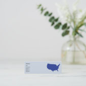 USA - dünn Mini Visitenkarte (Stehend Vorderseite)