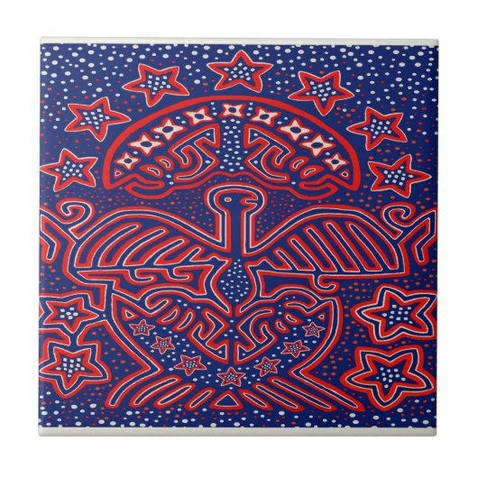 USA Eagle Democratic Patriot Fliese (Vorderseite)
