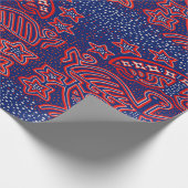 USA Eagle Democratic Patriot Geschenkpapier (Ecke)