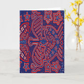 USA Eagle Democratic Patriot Karte (Gelbe Blume)