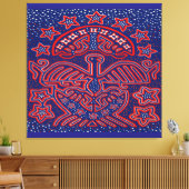 USA Eagle Democratic Patriot Leinwanddruck (Insitu (Wohnzimmer))