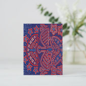 USA Eagle Democratic Patriot Postkarte (Stehend Vorderseite)