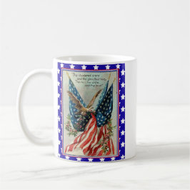 USA Eagle Fourth of July Patriotic Flag Kaffeetasse