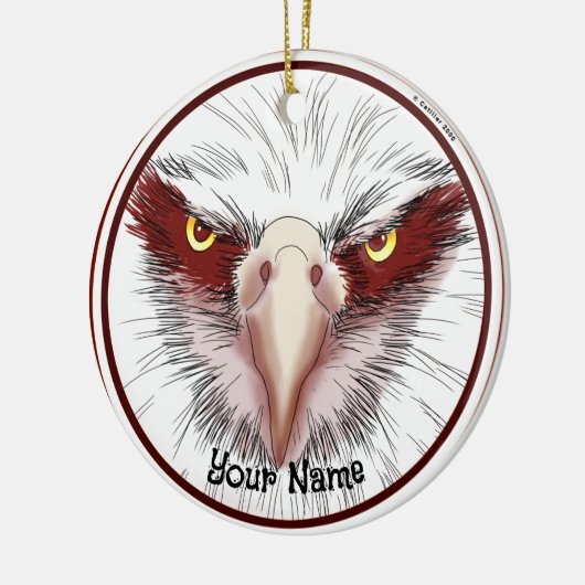 USA Eagle Keramik Ornament (Links)