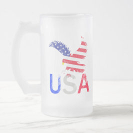 USA Eagle Mattglas Bierglas