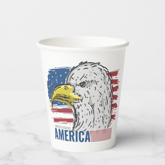 USA Eagle Pappbecher (Rückseite)