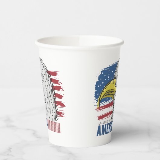 USA Eagle Pappbecher (Links)