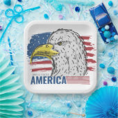 USA Eagle Pappteller (Party)