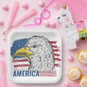 USA Eagle Pappteller (Party)