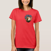 USA Eagle Patriot Emblem - Bold American Flag Desi T-Shirt (Vorderseite)