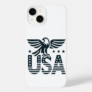 USA Eagle Patriotic Design - US Flagge Style Case-Mate iPhone 14 Hülle