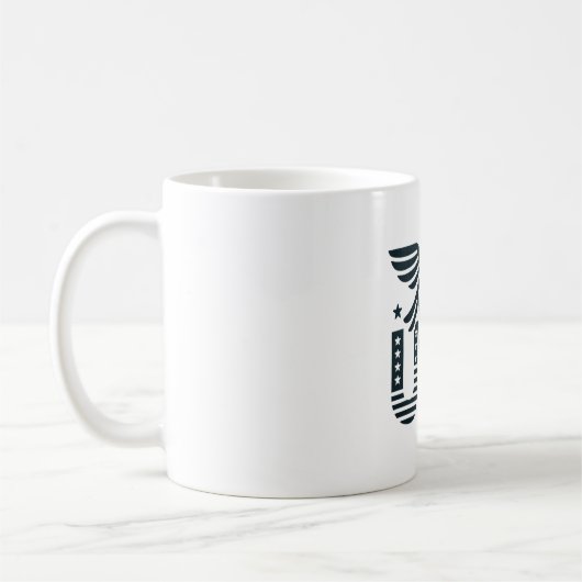 USA Eagle Patriotic Design - US Flagge Style Kaffeetasse (Links)