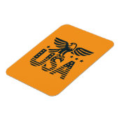 USA Eagle Patriotic Design - US Flagge Style Magnet (Linke Seite)