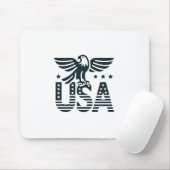 USA Eagle Patriotic Design - US Flagge Style Mousepad (Mit Mouse)