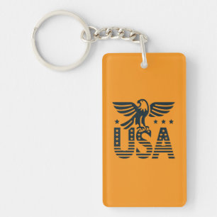 USA Eagle Patriotic Design - US Flagge Style Schlüsselanhänger