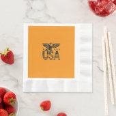 USA Eagle Patriotic Design - US Flagge Style Serviette (Beispiel)