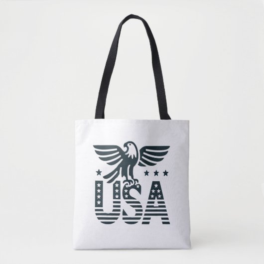 USA Eagle Patriotic Design - US Flagge Style Tasche (Vorderseite)