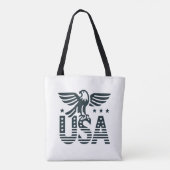 USA Eagle Patriotic Design - US Flagge Style Tasche (Rückseite)