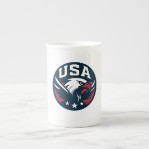 USA Eagle Roundel — Aggressives Sportsymbol Porzellantasse
