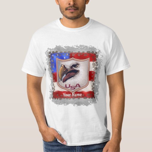 USA Eagle Shield T - Shirt (Vorderseite)