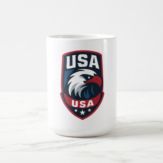 USA Eagle Sports Wappen Kaffeetasse (Mittel)