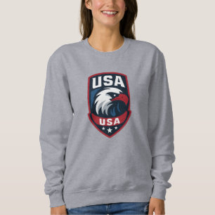 USA Eagle Sports Wappen Sweatshirt
