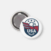 USA Eagle Wappen Magnet (Vorderseite/Rückseite)