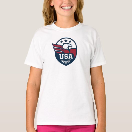 USA Eagle Wappen T-Shirt (Vorderseite)