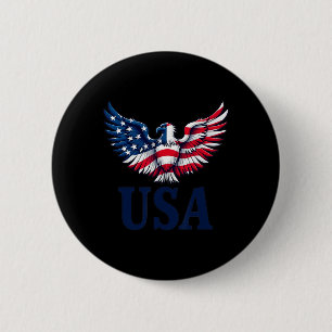 Usa Eagles Design mit Flag American Patriot 4O Button