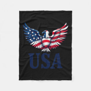 Usa Eagles Design mit Flag American Patriot 4O Fleecedecke