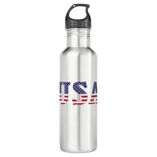 USA EDELSTAHLFLASCHE (Vorderseite)