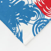 USA/EEUU FLAG SIMPLIFIED TEXT BY MASANSER PIXELAT FLEECEDECKE (Ecke)