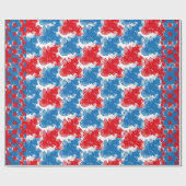 USA/EEUU FLAG SIMPLIFIED TEXT BY MASANSER PIXELAT GESCHENKPAPIER (Flach)