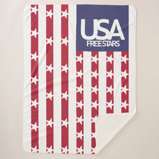 USA/EEUU FREE STARS FLAG BY MASANSER PIXELAT SHERPADECKE (Vorderseite)