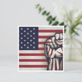 usa einladung (Stehend Vorderseite)