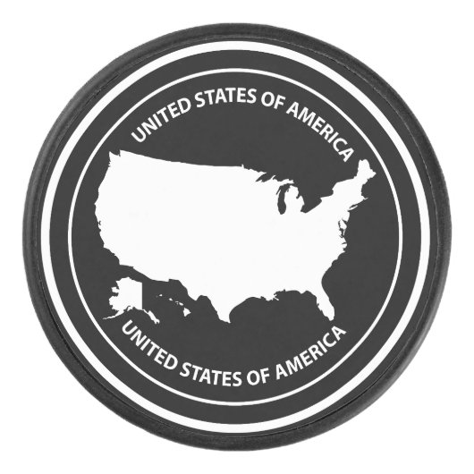 USA EISHOCKEY PUCK (Vorderseite)