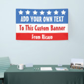 USA Election Red White Blue Customizable Banner (Messeveranstaltung)