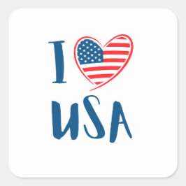 USA Elections Party Collection Quadratischer Aufkleber