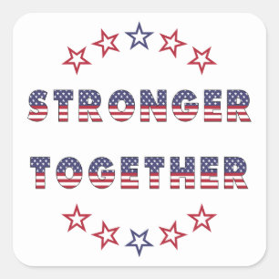 USA Elections Party Collection Quadratischer Aufkleber