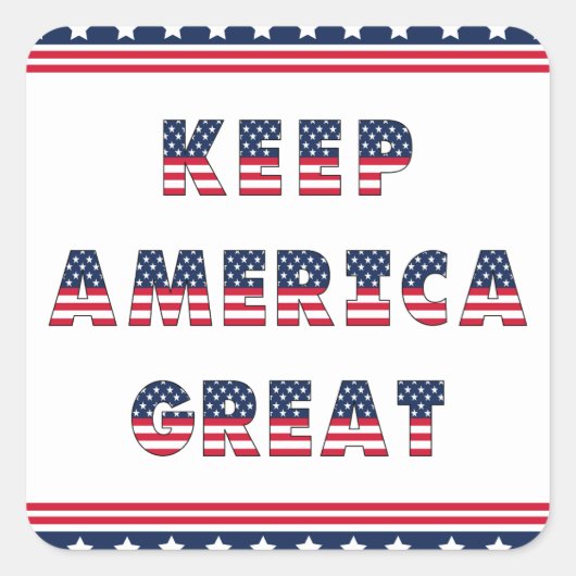 USA Elections Party Collection Quadratischer Aufkleber (Vorderseite)