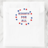 USA Elections Party Collection Rechteckiger Aufkleber (Tasche)