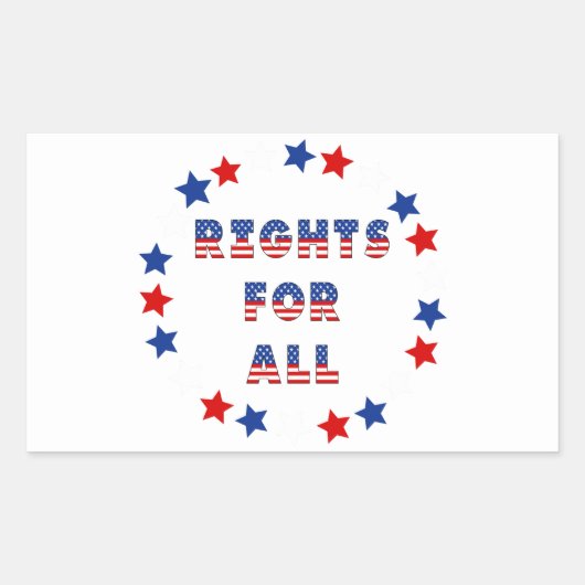 USA Elections Party Collection Rechteckiger Aufkleber (Vorderseite)