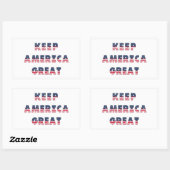 USA Elections Party Collection Rechteckiger Aufkleber (Blatt)