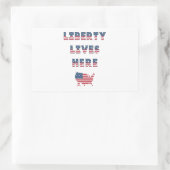 USA Elections Party Collection Rechteckiger Aufkleber (Tasche)