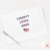 USA Elections Party Collection Rechteckiger Aufkleber (Umschlag)